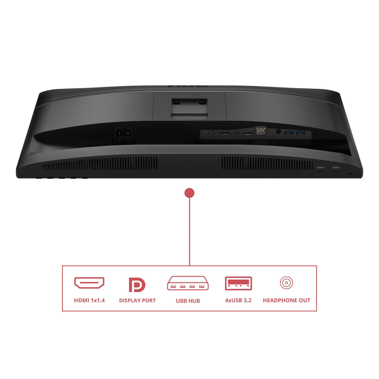 Monitor Aoc E4 24e4cv 23.8" 1920 X 1080 Pixeles Full Hd Led Negro