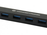 Conceptronic Hub Usb Tipo-C A 4 Puertos Usb 3.1 Negro