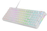 Teclado Mecanico Mkpro Switch Linear Silent Rgb Blanco Mars Gaming Iluminación Rgb / Teclado Completo / Switches Mecánicos Intercambiables En Caliente