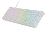Teclado Mars Gaming Mkprowyfr Mecanico Rgb Silent Switch  Rueda De Control Frances Color Blanco