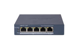 EAN 6942160450100 - Hikvision DS-3E1505P-EI switch Gestionado Gigabit Ethernet (10/100/1000) Energía sobre Ethernet (PoE) Gri imagen 1