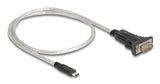Delock Adapter Usb Type-C Zu 1 X Seriell Rs-422 485 Stecker Mit 6 Pin Terminalblock 5 V 0,5 M