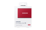 Disco Externo Ssd Samsung 500gb Portable T7 Usb3.2 Gen.2 Mettalic Red Extern Kit