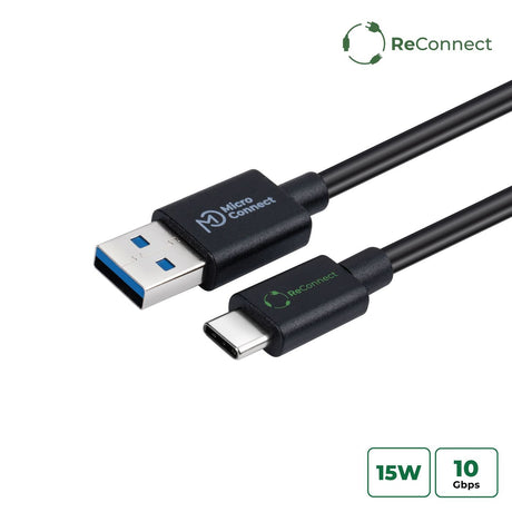 EAN 5715063596128 - Microconnect ECO-USB3.2CA1 cable USB USB 3.2 Gen 2 (3.1 Gen 2) 1 m USB A USB C Negro imagen 1
