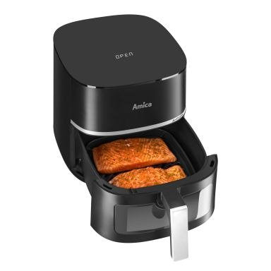 EAN 5906006950972 - Amica AFM 5020 Sencillo 5,2 L Independiente 1600 W Freidora de aire caliente Negro imagen 4