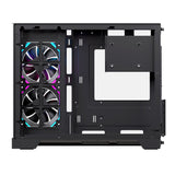 Caja Pc Micro-Atx Semitorre Einarex Sm300 Rgb C-Templado Negra Excs-Sm-300r-B