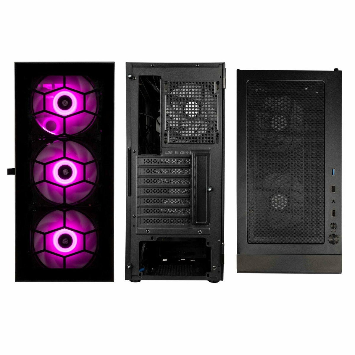Caja Pc Kolink Observatory Hf Glass Argb Midi-Tower - Negro
