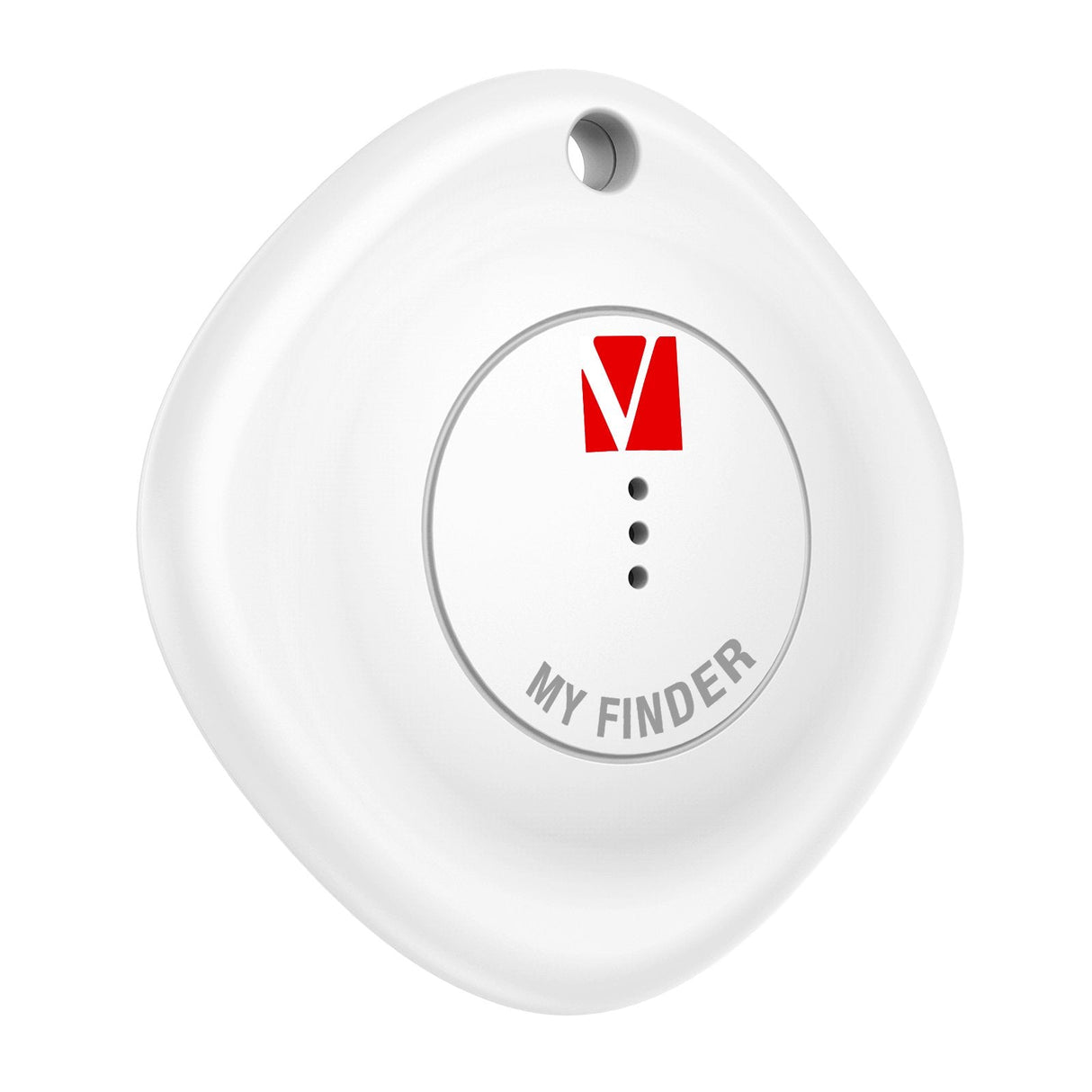 Localizador Verbatim My Finder Bluetooth Tracker Myf-02 Compatible Con Apple Incluye Llavero Y Pila Negro Y Blanco Pack De 2