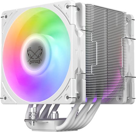 Scythe Mugen 6 Dual Fan White Argb Edition, Disipador De Cpu Blanco, 120 Mm Scmg-6000dwr