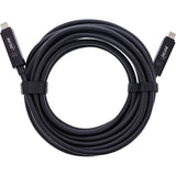 Cable De  7,5m Usb Aoc 3.2 Gen2 10gbps Pd60w Usb-C Macho A Usb-C Macho Negro Video 8k60hz, Datos, Carga