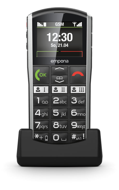 EAN 9005613161194 - Emporia emporiaSIMPLICITY 5,08 cm (2") 90 g Negro, Plata Teléfono para personas mayores imagen 14