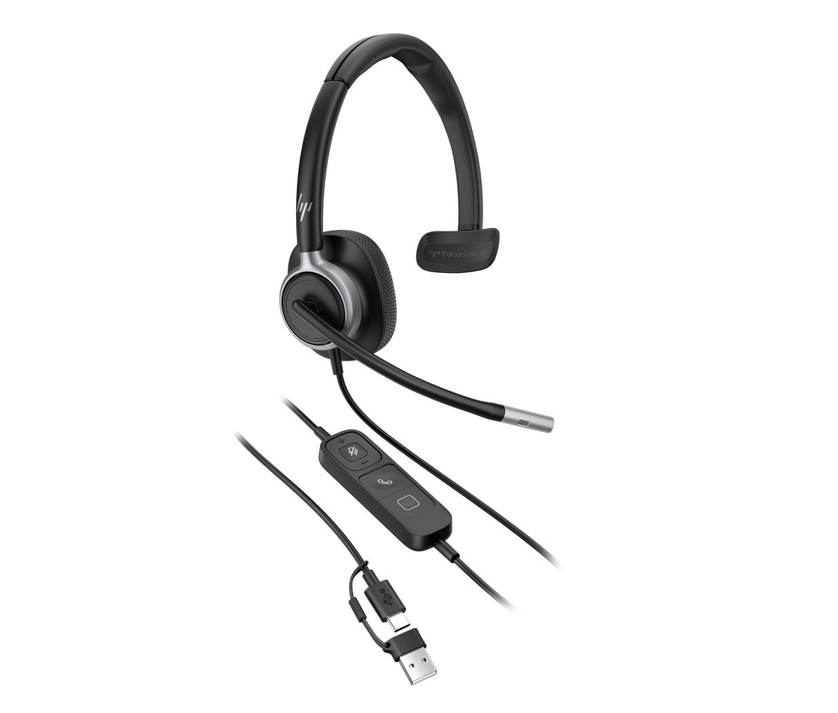 EAN 0199764365583 - HP Poly Mission 615 Monaural USB Wired Headset (Bulk) Alámbrico Diadema Oficina/Centro de llamadas USB Ty imagen 21