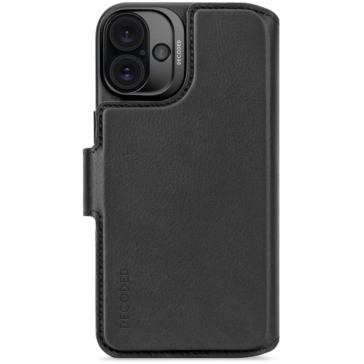 Decoded Leather Detachable Wallet Iphone 16 Plus Black