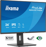 Monitor Led Iiyama Prolite Xb2497hsn-B1  24" (23.8" Visible) 1920 X 1080 Full Hd (1080p) @ 100 Hz Ips 350 Cd/M² 1500:1 1 Ms 2xhdmi 2xdisplayport Altavoces Mate Negro