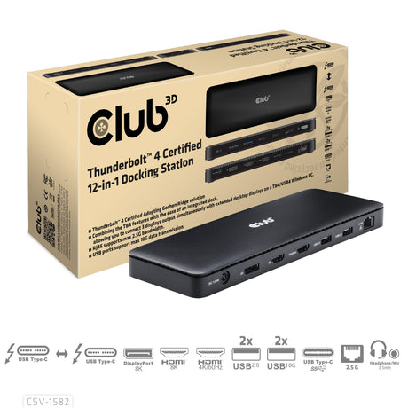 EAN 8719214472955 - CLUB3D Club 3D, Dockingstation TB4 12 in 1 imagen 1