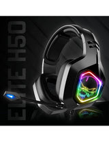 Auriculares Con Micrófono Spirit Of Gamer Elite-H50 Black Edition Drivers 40mm Conector Jack 3.5 Cable 2.1m