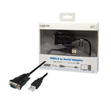 Logilink Au0048 Adaptador De Cable Usb 2.0 Rs-232 Negro