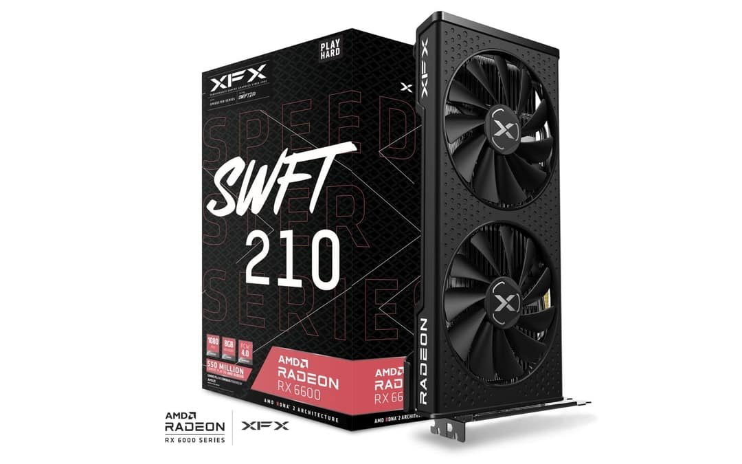 Tarjeta Grafica Xfx Radeon Rx 6600  Speedster Swft 210  8gb Gddr6