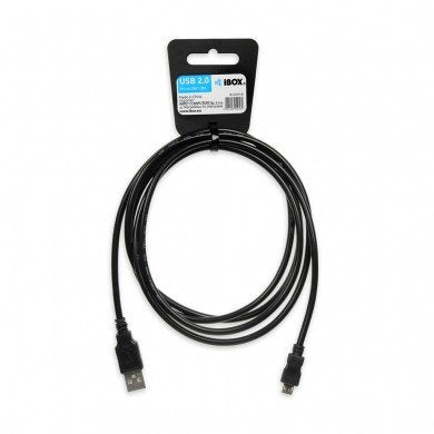Ibox Iku2m18 Cable Usb 1,8 M 2.0 Usb A Micro-Usb B Negro