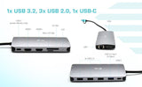 I-Tec Usb-C Metal Nano Dock 2xhdmi 1xvga 1xsd Cardreader 1xmicrosd Cardreader 1xglan 3xusb 2.0 1xusb 3.2 1xusb-C3.2data 1xusb-C Pd