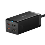 Baseus Hub Gan5 Pro Fast Charger C+C+U+Hdmi With Power Cable 1.5m + Type-C To Type-C Cable (1m, 100w, 40gb/S), Black Eu (Ccgp110201)