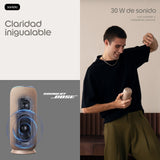 Motorola Moto Sound Flow Altavoz Para Uso Portátil Inalámbrico Bluetooth Wi-Fi Controlado Por Aplicación 30 Vatios 2 Vías Pantone Warm Taupe