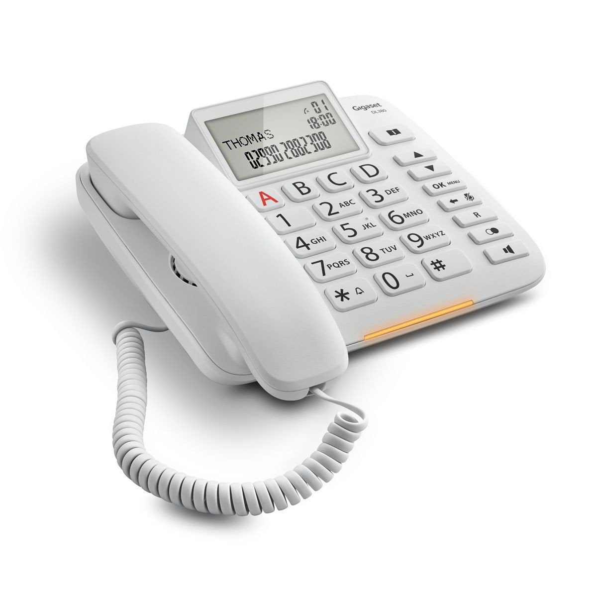 EAN 4250366856629 - Gigaset DL380 Teléfono analógico Identificador de llamadas Blanco imagen 1