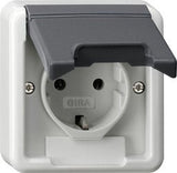 Gira 445035 Schuko-Toma De Corriente Tapa Abatible+Bsf (Ot) Wg Ap Ip44 Gris