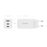 EAN 8435739903940 - AISENS ASCH-65W3P072-W cargador de dispositivo móvil Cámara digital, GPS, Teléfono móvil, Portátil, Smart imagen 4