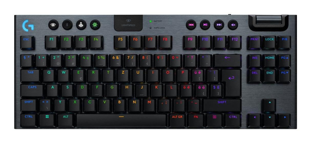 Logitech G915 X Lightspeed Tkl, Teclado Para Juegos Negro, Diseño De, Gl Tactile, Interruptores Gl Tactile 920-012716
