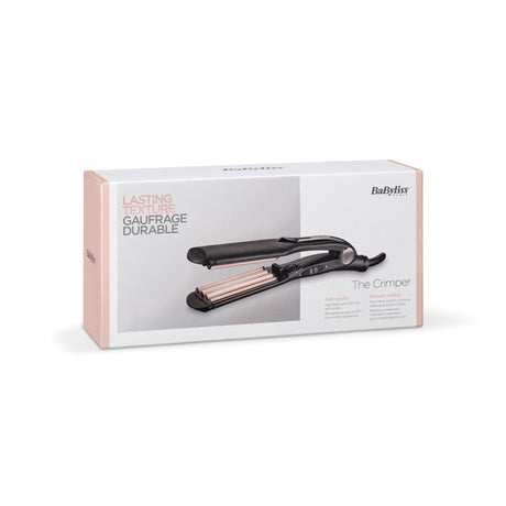EAN 3030050154542 - BaByliss The Crimper Plancha alisadora y rizadora para flequillo Caliente Negro, Rosa 1,8 m imagen 4