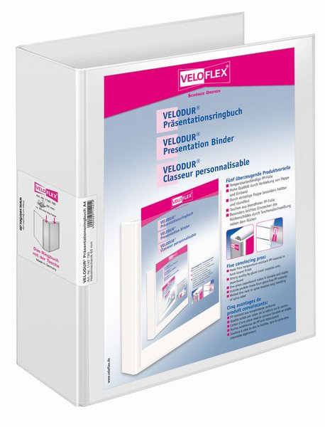 Veloflex Präsentationsordner 8.5 Cm Din A4 Plástico Blanco