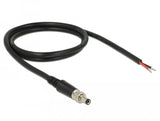 Delock Stromversorgungscable Dc 5,5 X 2,5 X 9,5 Mm Verschraubbar Zu Offenen Cableenden 95 Cm
