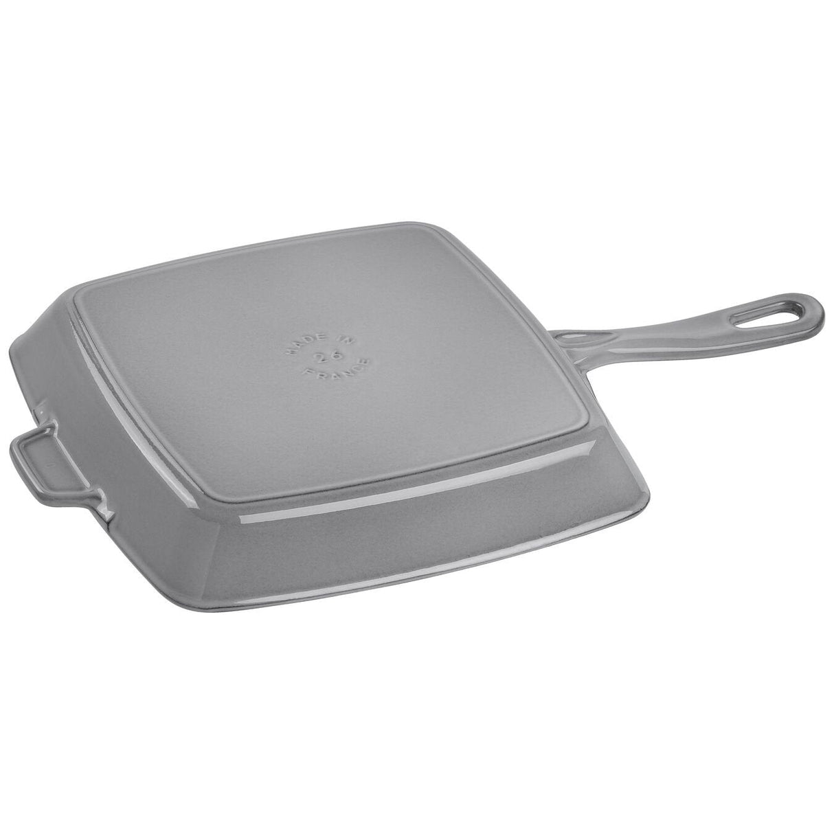 Staub Grillpfanne Induktion Quadratisch 26cm Graphit-Grau