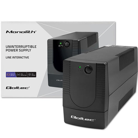 EAN 5901878537740 - Qoltec 53774 sistema de alimentación ininterrumpida (UPS) Línea interactiva 1 kVA 600 W 1 salidas AC imagen 7