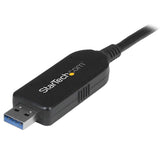Startech.Com Usb 3.0 Data Transfer Cable For Windows & Mac 2m (6ft) Adaptador De Conexión Directa Usb 3.0 Usb 3.0 Negro