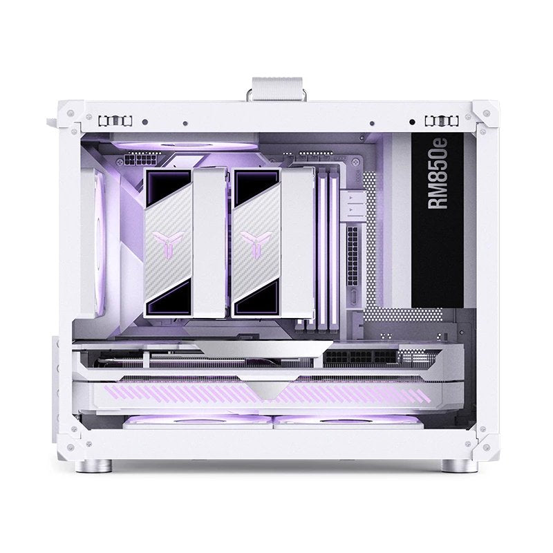 Jonsbo C6 Max Pc Carcasa, Mini-Carcasa, Micro-Atx, Tempered Glass - Blanco