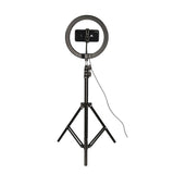 Kit Studio Live Max Ksix Anillo Led Con Trípode Suelo 1,60 Cm Para Smartphone