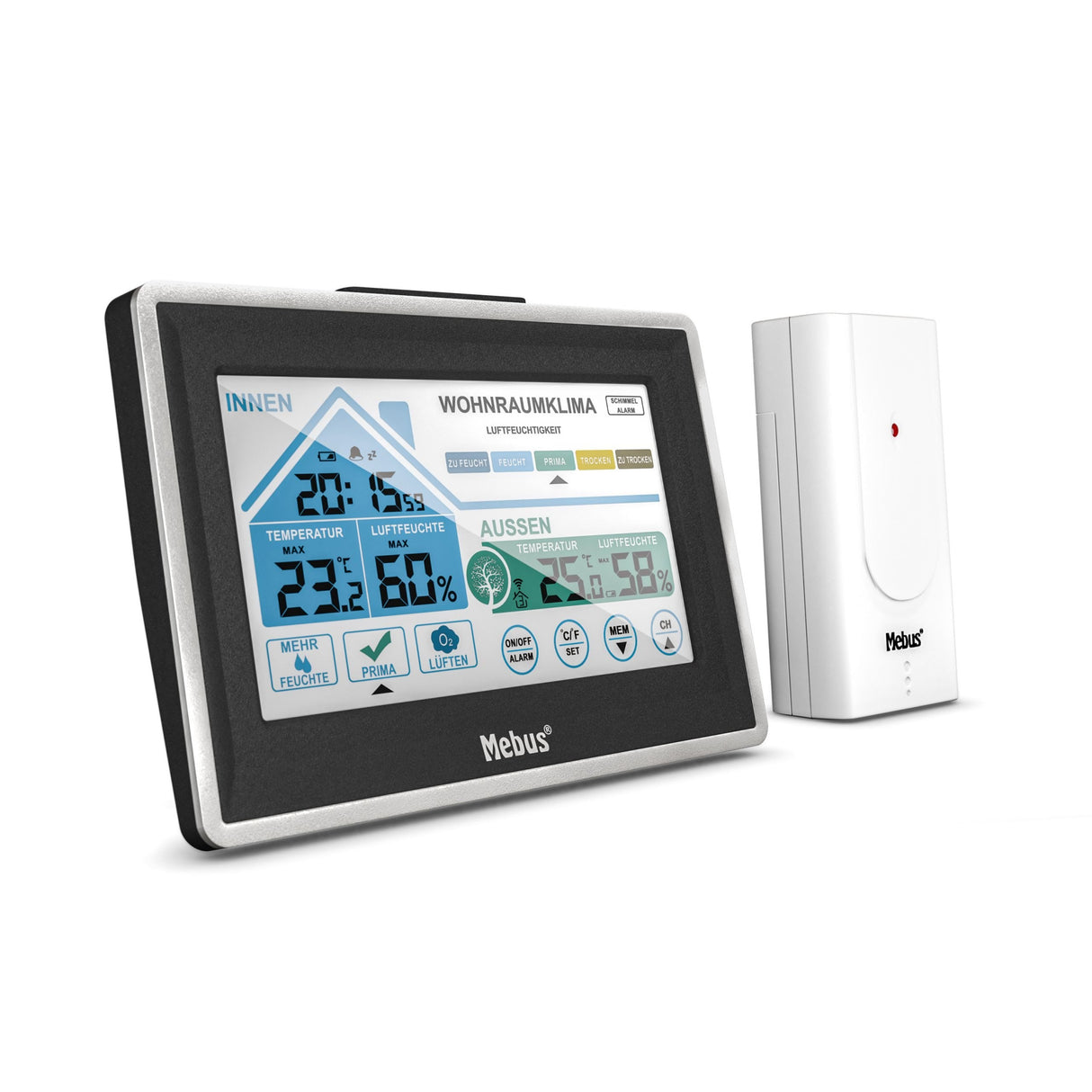 Mebus 01026 Estación Meteorológica Inalámbrica