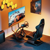 Racing Simulator Cockpit With Monitor Mount