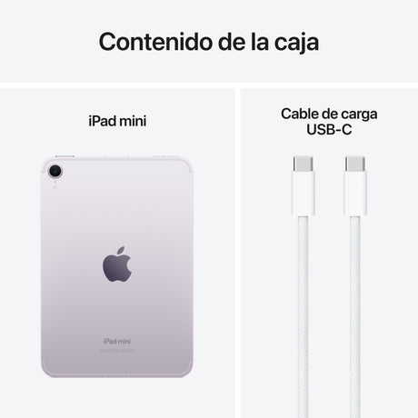 EAN 0195949757044 - Apple iPad mini 7th gen 5G TD-LTE & FDD-LTE 256 GB 21,1 cm (8.3") Wi-Fi 6E (802.11ax) iPadOS 18 Púrpura imagen 10