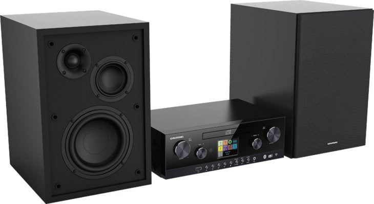 Grundig Cms 5000 Bt Microcadena De Música Para Uso Doméstico 100 W Negro, Equipo Compacto Inox/Negro, Microcadena De Música Para Uso Doméstico, Negro, Frente, 100 W, De 3 Vías, Dab+, Fm