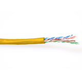 Bobina Cat 6 U/Utp  100m Flexible Amarillo, Awg24 Cu Pvc   Act