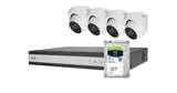 Abus Analog-Video-Set: 4 Mini-Dome-Kameras + Rekorder