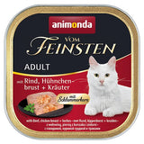 Animonda Vom Feinsten Classic Cat Sabor: Ternera, Pechuga De Pollo + Hierbas 100g