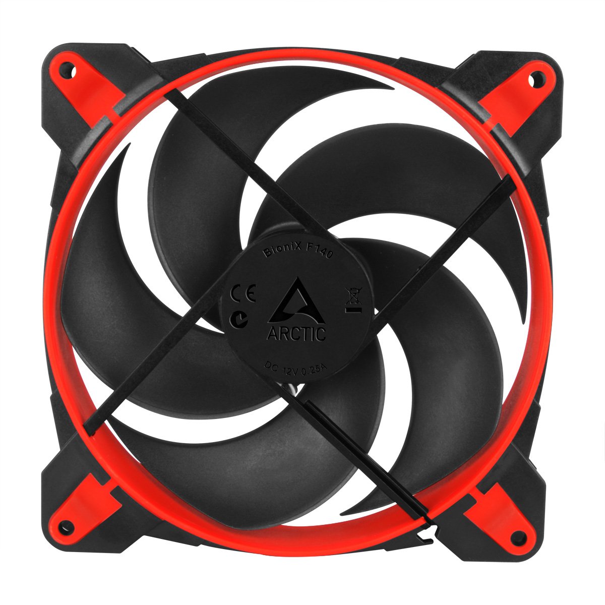 EAN 0872767009462 - ARCTIC BioniX P140 Carcasa del ordenador Ventilador 14 cm Negro, Rojo imagen 5