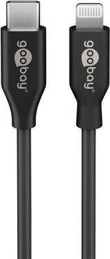 Cable Adaptador De Goobay Usb 2.0, Conector Usb-C> Enchufe De Relámpagos, 2 Metros, Pd, Compre Con Hasta 87 Vatios 39447