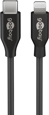 EAN 4040849394287 - Goobay 39428 cable de conector Lightning 0,5 m Negro imagen 1