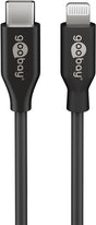 EAN 4040849394287 - Goobay 39428 cable de conector Lightning 0,5 m Negro imagen 1