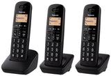 Teléfono Inalámbrico Panasonic Kx-Tgb613jtb Pack Trio Negro